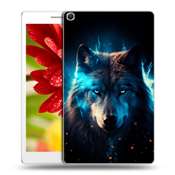 Силиконовый чехол на ASUS ZenPad 8 с принтом Волк ночной Силиконовый чехол на ASUS ZenPad 8 с принтом Волк ночной