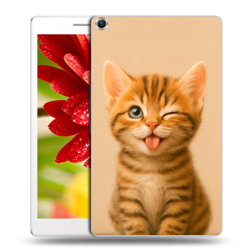 Силиконовый чехол на ASUS ZenPad 8 с принтом котенок