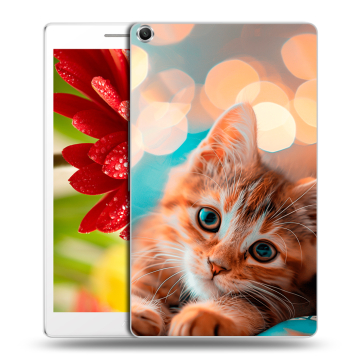Силиконовый чехол на ASUS ZenPad 8 с принтом котик