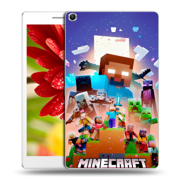 Силиконовый чехол на ASUS ZenPad 8 с принтом Майнкрафт Minecraft