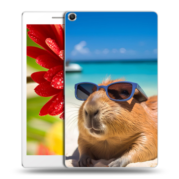 Силиконовый чехол на ASUS ZenPad 8 с принтом Капибара