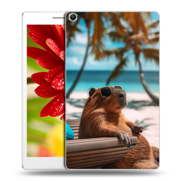 Силиконовый чехол на ASUS ZenPad 8 с принтом Капибара