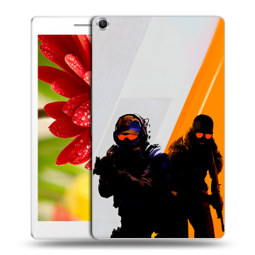 Силиконовый чехол на ASUS ZenPad 8 с принтом Контер страйк Counter strike