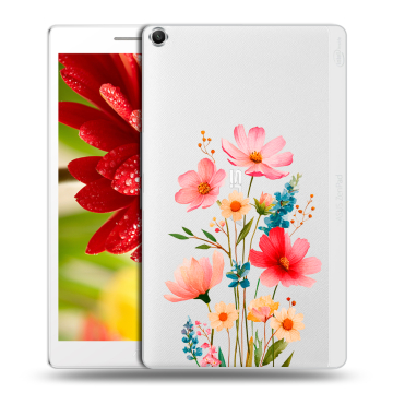 Силиконовый чехол на ASUS ZenPad 8 с принтом Цветы