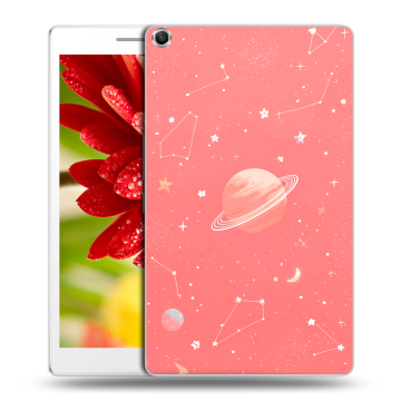 Силиконовый чехол на ASUS ZenPad 8 с принтом Розовый космос