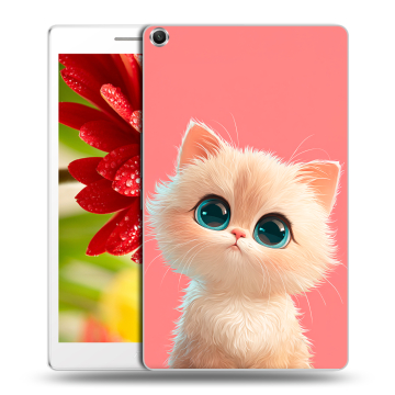 Силиконовый чехол на ASUS ZenPad 8 с принтом Розовый котенок
