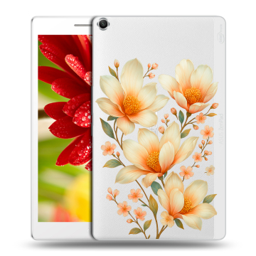 Силиконовый чехол на ASUS ZenPad 8 с принтом Цветы