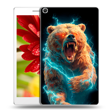 Силиконовый чехол на ASUS ZenPad 8 с принтом Медведь
