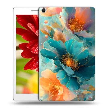 Силиконовый чехол на ASUS ZenPad 8 с принтом Цветы