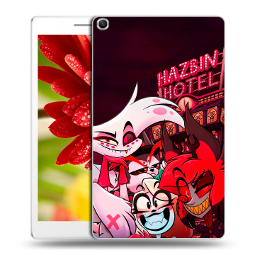 Силиконовый чехол на ASUS ZenPad 8 с принтом Hazbin Hotel Отель Хазбин