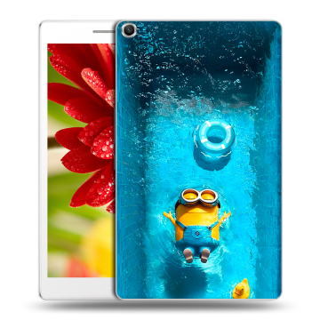 Силиконовый чехол на ASUS ZenPad 8 с принтом Миньоны