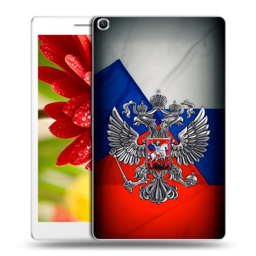 Силиконовый чехол на ASUS ZenPad 8 с принтом Флаг России