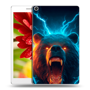 Силиконовый чехол на ASUS ZenPad 8 с принтом Медведь