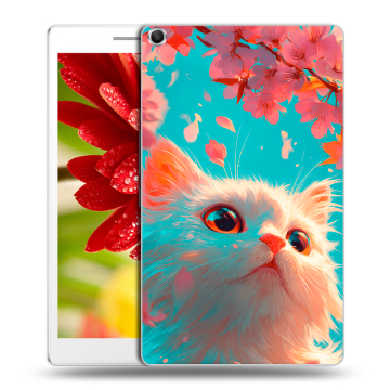 Силиконовый чехол на ASUS ZenPad 8 с принтом Красивый кот