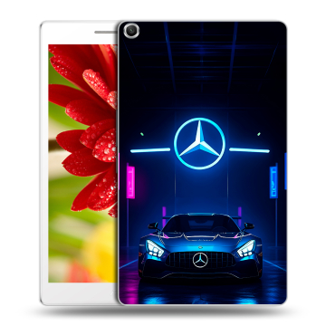 Силиконовый чехол на ASUS ZenPad 8 с принтом Mercedes Мерседес