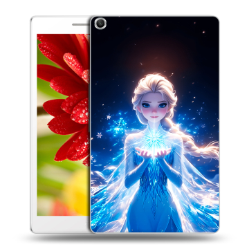 Силиконовый чехол на ASUS ZenPad 8 с принтом Холодное сердце Frozen