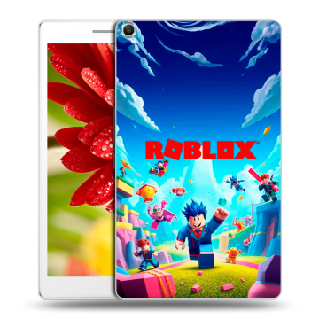 Силиконовый чехол на ASUS ZenPad 8 с принтом Roblox Роблокс