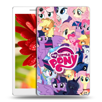 Силиконовый чехол на ASUS ZenPad 8 с принтом My little pony Дружба чудо