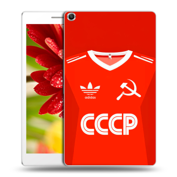 Силиконовый чехол на ASUS ZenPad 8 с принтом Флаг Герб СССР