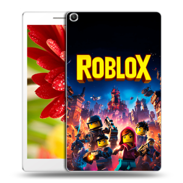 Силиконовый чехол на ASUS ZenPad 8 с принтом Roblox Роблокс