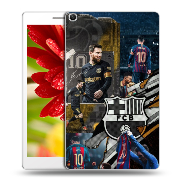 Силиконовый чехол на ASUS ZenPad 8 с принтом Messi Barcelona