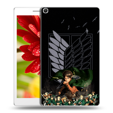 Силиконовый чехол на ASUS ZenPad 8 с принтом Атака титанов