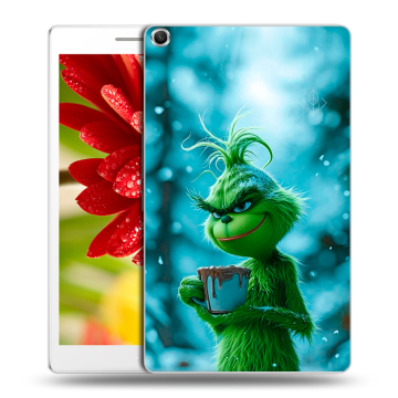 Силиконовый чехол на ASUS ZenPad 8 с принтом Новый год гринч
