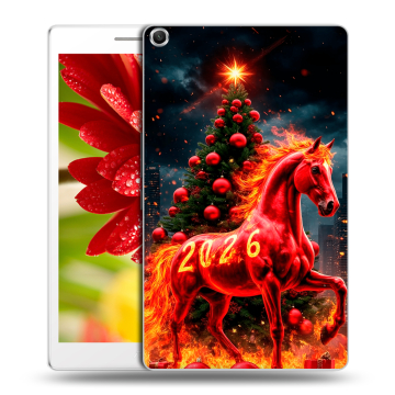Силиконовый чехол на ASUS ZenPad 8 с принтом Новый год