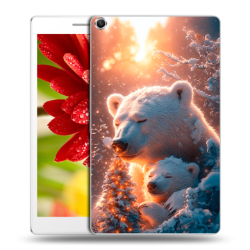 Силиконовый чехол на ASUS ZenPad 8 с принтом Новый год