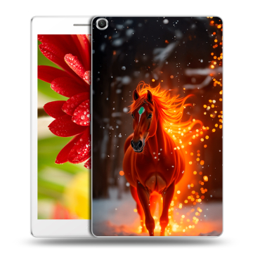 Силиконовый чехол на ASUS ZenPad 8 с принтом Новый год