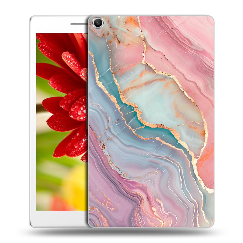 Силиконовый чехол на ASUS ZenPad 8 с принтом розовый мрамор Силиконовый чехол на ASUS ZenPad 8 с принтом розовый мрамор