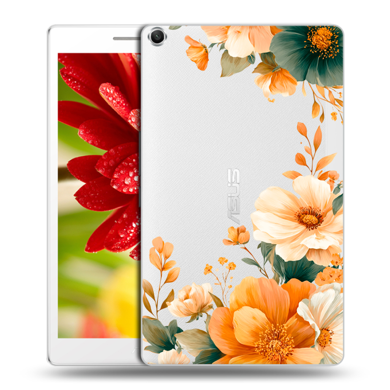 Силиконовый чехол на ASUS ZenPad 8 с принтом Цветы принт Силиконовый чехол на ASUS ZenPad 8 с принтом Цветы принт