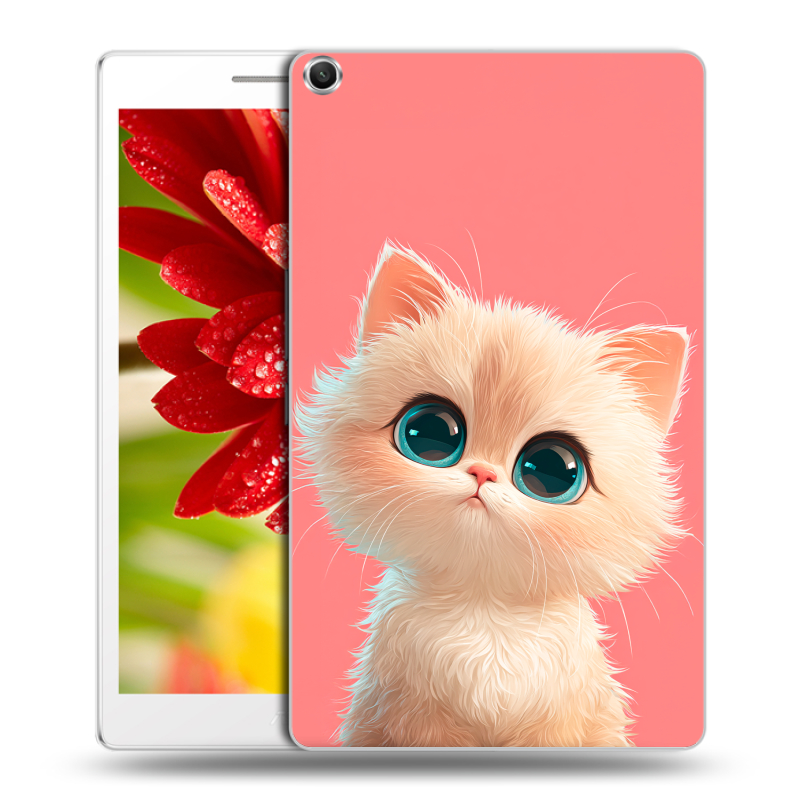 Силиконовый чехол на ASUS ZenPad 8 с принтом Розовый котенок Силиконовый чехол на ASUS ZenPad 8 с принтом Розовый котенок