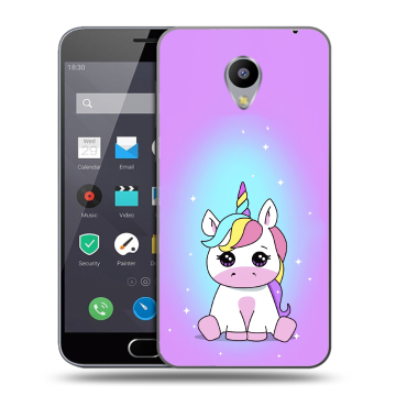 Пластиковый чехол на Meizu M2 Note с принтом Единорог Пластиковый чехол на Meizu M2 Note с принтом Единорог