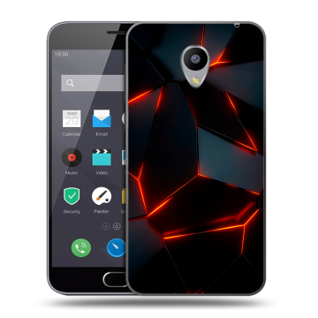 Пластиковый чехол на Meizu M2 Note с принтом Яркие абстракции Пластиковый чехол на Meizu M2 Note с принтом Яркие абстракции