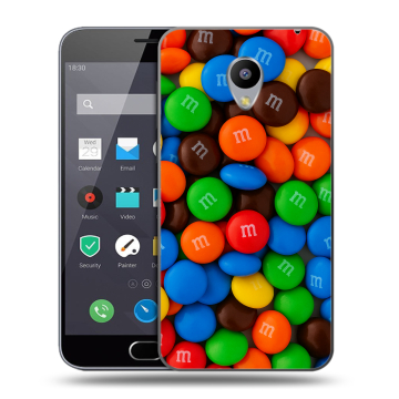 Пластиковый чехол на Meizu M2 Note с принтом Конфеты