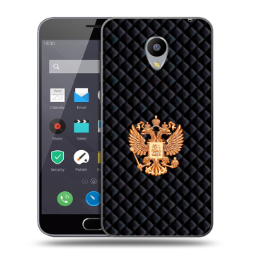 Пластиковый чехол на Meizu M2 Note с принтом Герб России принт
