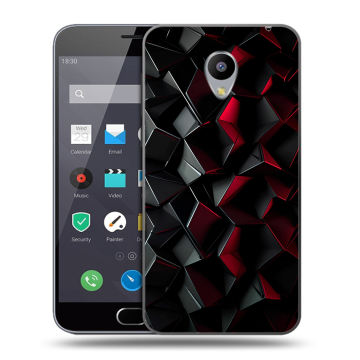 Пластиковый чехол на Meizu M2 Note с принтом Абстракция