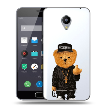 Пластиковый чехол на Meizu M2 Note с принтом Мишка Пластиковый чехол на Meizu M2 Note с принтом Мишка