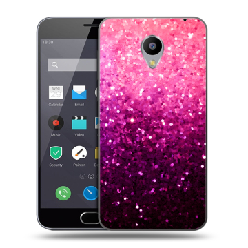 Пластиковый чехол на Meizu M2 Note с принтом Блестки