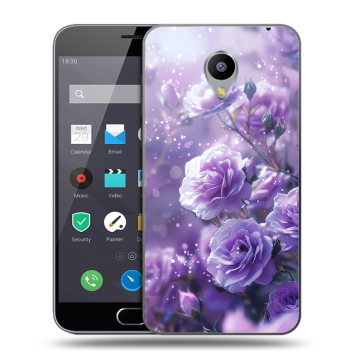 Пластиковый чехол на Meizu M2 Note с принтом Розы цветы