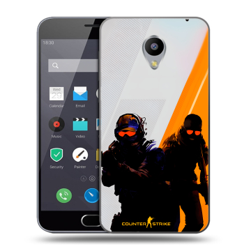 Пластиковый чехол на Meizu M2 Note с принтом Контер страйк Counter strike