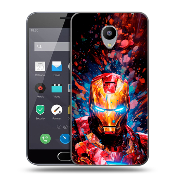 Пластиковый чехол на Meizu M2 Note с принтом Железный человек Ironman Пластиковый чехол на Meizu M2 Note с принтом Железный человек Ironman