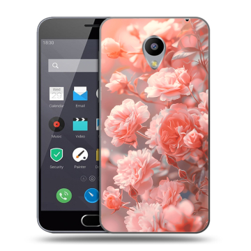 Пластиковый чехол на Meizu M2 Note с принтом Розы цветы
