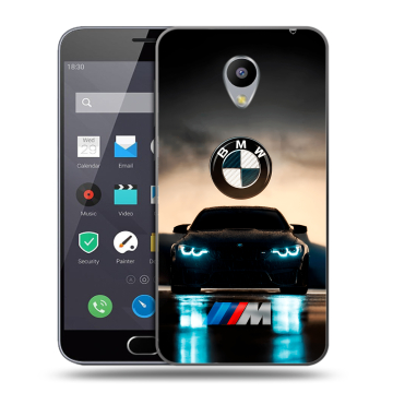 Пластиковый чехол на Meizu M2 Note с принтом БМВ BMW