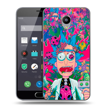 Пластиковый чехол на Meizu M2 Note с принтом Рик и Морти Rick Morty Пластиковый чехол на Meizu M2 Note с принтом Рик и Морти Rick Morty