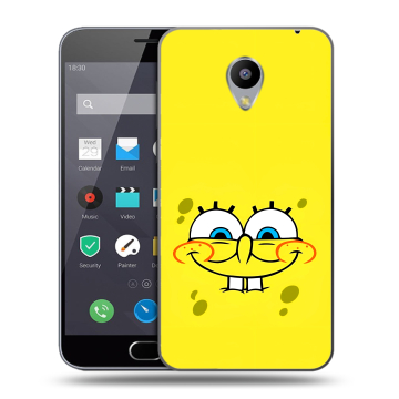 Пластиковый чехол на Meizu M2 Note с принтом спанчбоб спанч боб Пластиковый чехол на Meizu M2 Note с принтом спанчбоб спанч боб