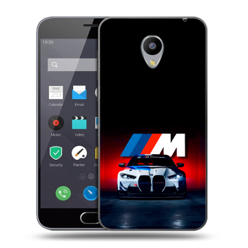 Пластиковый чехол на Meizu M2 Note с принтом БМВ BMW