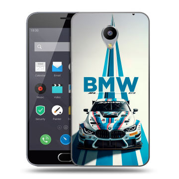 Пластиковый чехол на Meizu M2 Note с принтом БМВ BMW Пластиковый чехол на Meizu M2 Note с принтом БМВ BMW