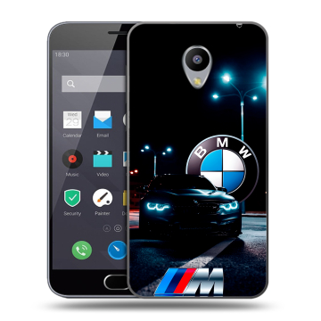 Пластиковый чехол на Meizu M2 Note с принтом БМВ BMW